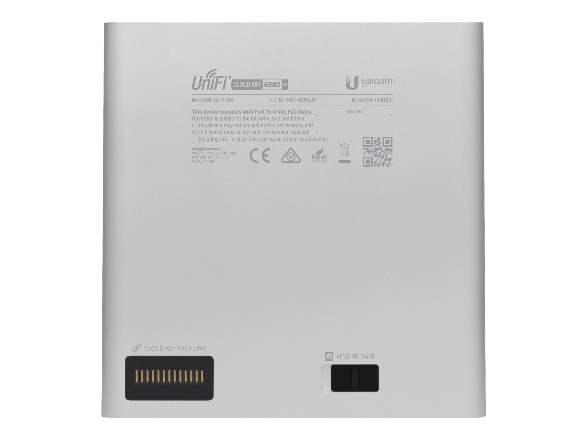 Ubiquiti UniFi Cloud Key - Gen2+ - dispositivo de control remoto - 1GbE-10