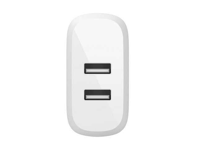 Belkin - Cargador de pared - 24 vatios - 4.8 A - 2 conectores de salida (2 x USB) - en el cable: USB-C-4