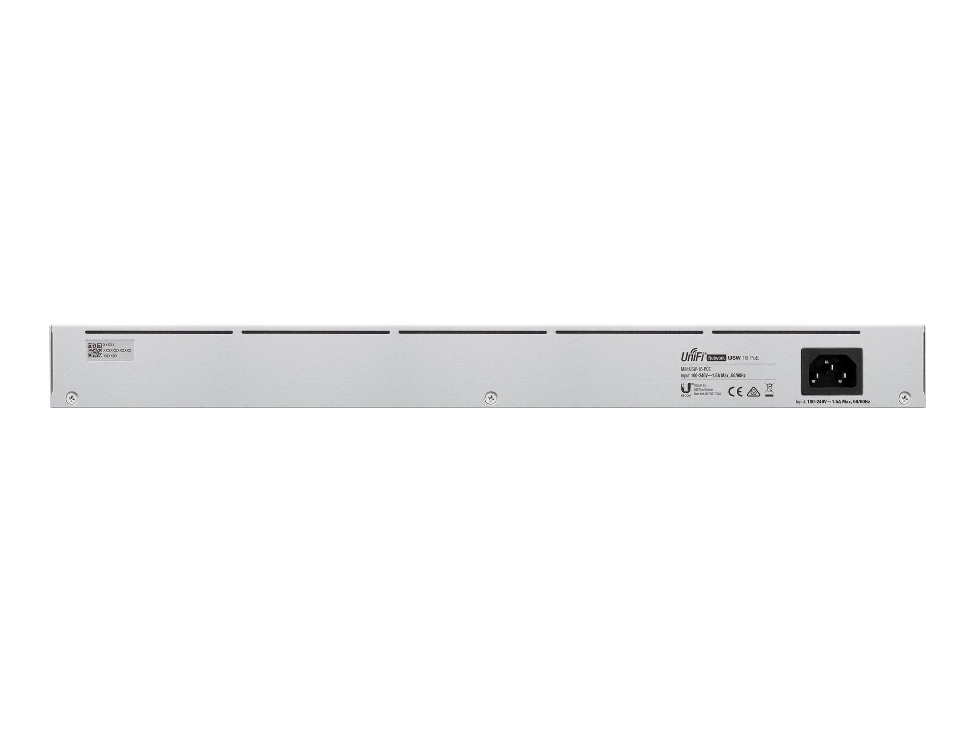 Ubiquiti UniFi Switch USW-16-POE - Conmutador - Gestionado - 16 x 10/100/1000 (8 PoE+) + 2 x Gigabit SFP - montaje en rack, sobremesa - PoE+ (42 W)-8