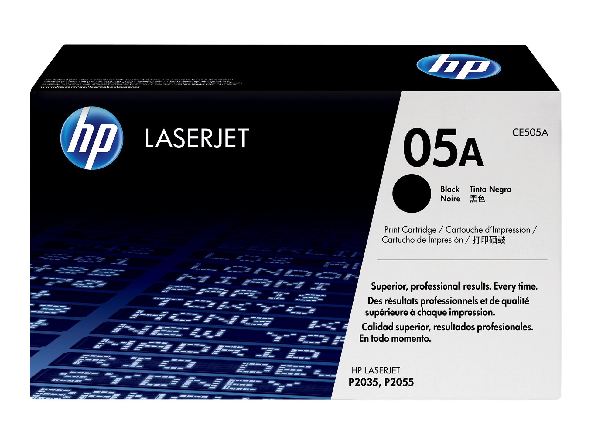 HP 05A - Negro - original - LaserJet - cartucho de tóner (CE505A) - para LaserJet P2035, P2035n, P2055, P2055d, P2055dn, P2055x-4