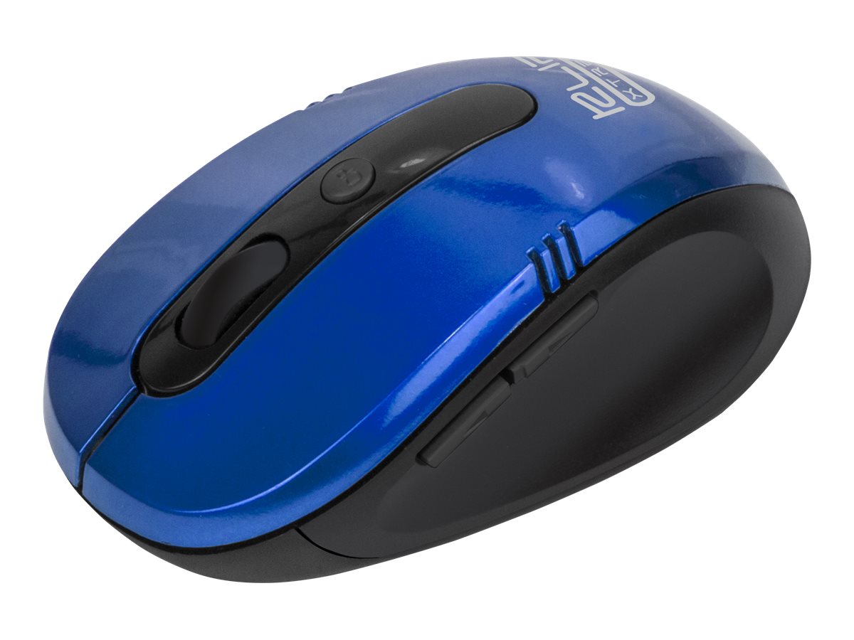 Klip Xtreme KMW-330 Vector - Ratón - ergonómico - óptico - 6 botones - inalámbrico - 2.4 GHz - receptor inalámbrico USB - azul-4