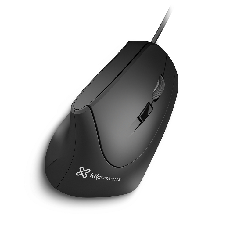 Klip Xtreme Krown KMO-506 - Ratón vertical - ergonómico - diestro - óptico - 6 botones - cableado - USB-9