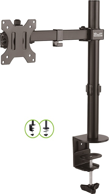 Klip Xtreme KPM-300 - Kit de montaje - para pantalla plana - plástico, acero de alta calidad - negro - tamaño de pantalla: 13"-32" - montable en escritorio-7