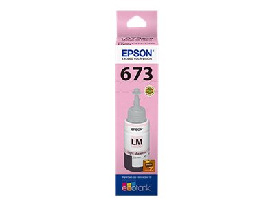 Epson T673 - Magenta claro - original - recarga de tinta - para Epson L1800, L800, L805, L810, L850; EcoTank L1800-1