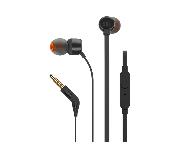 JBL T110 - Auriculares internos con micro - en oreja - cableado - conector de 3,5 mm - negro-15