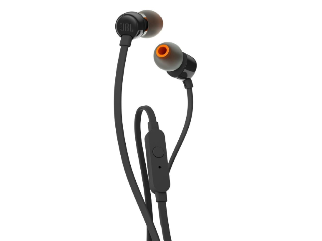 JBL T110 - Auriculares internos con micro - en oreja - cableado - conector de 3,5 mm - negro-19