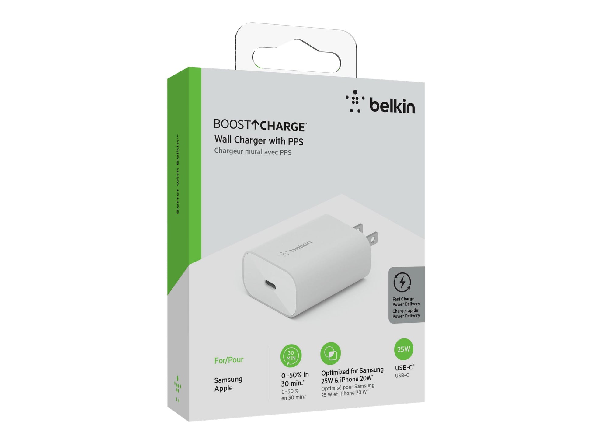 Belkin - - 25 vatios - PD 3.0 (24 pin USB-C) - Estados Unidos-4