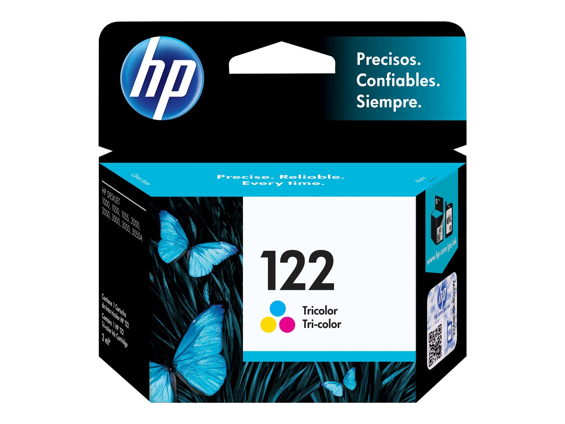 HP 122 - 1.5 ml - amarillo, cián, magenta - original - cartucho de tinta - para Deskjet 1000 J110, 10XX J410, 2050 J510, 2050A J510, 2054A J510, Ink Advantage 2060 K110-19
