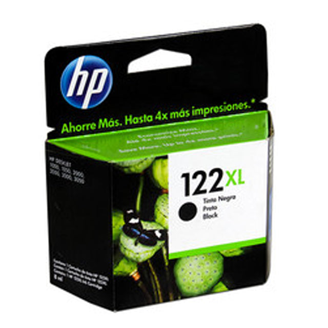 HP 122XL - 8 ml - Alto rendimiento - negro - original - cartucho de tinta - para Deskjet 1010, 10XX J410, 15XX, 2050 J510, 2050A J510, 2054A J510, 25XX, Envy 45XX-1