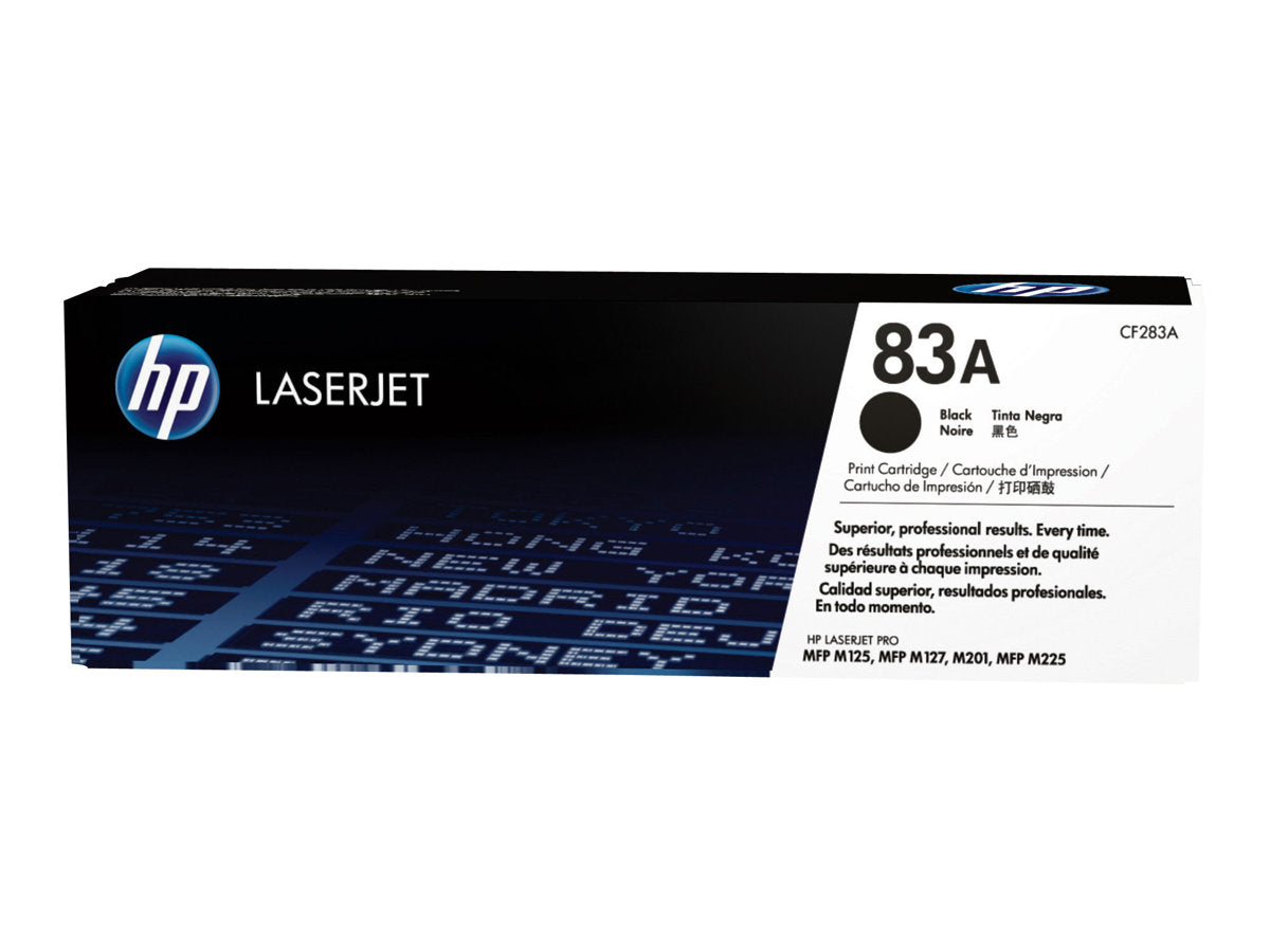 HP 83A - Negro - original - LaserJet - cartucho de tóner (CF283A) - para LaserJet Pro M201, M202, MFP M125, MFP M127, MFP M225-8