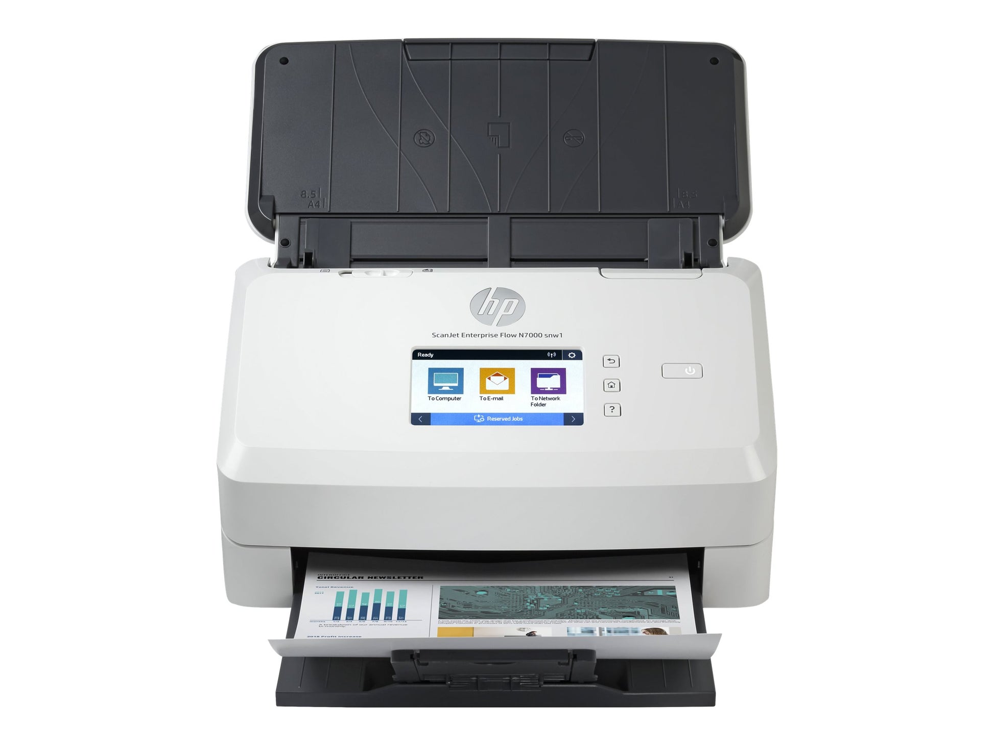 HP ScanJet Enterprise Flow N7000 snw1 - Escáner de documentos - CMOS / CIS - a dos caras - 216 x 3100 mm - 600 ppp x 600 ppp - hasta 75 ppm (mono) / hasta 75 ppm (color) - Alimentador automático de documentos (ADF) (80 hojas) - hasta 7500 exploraciones po-14