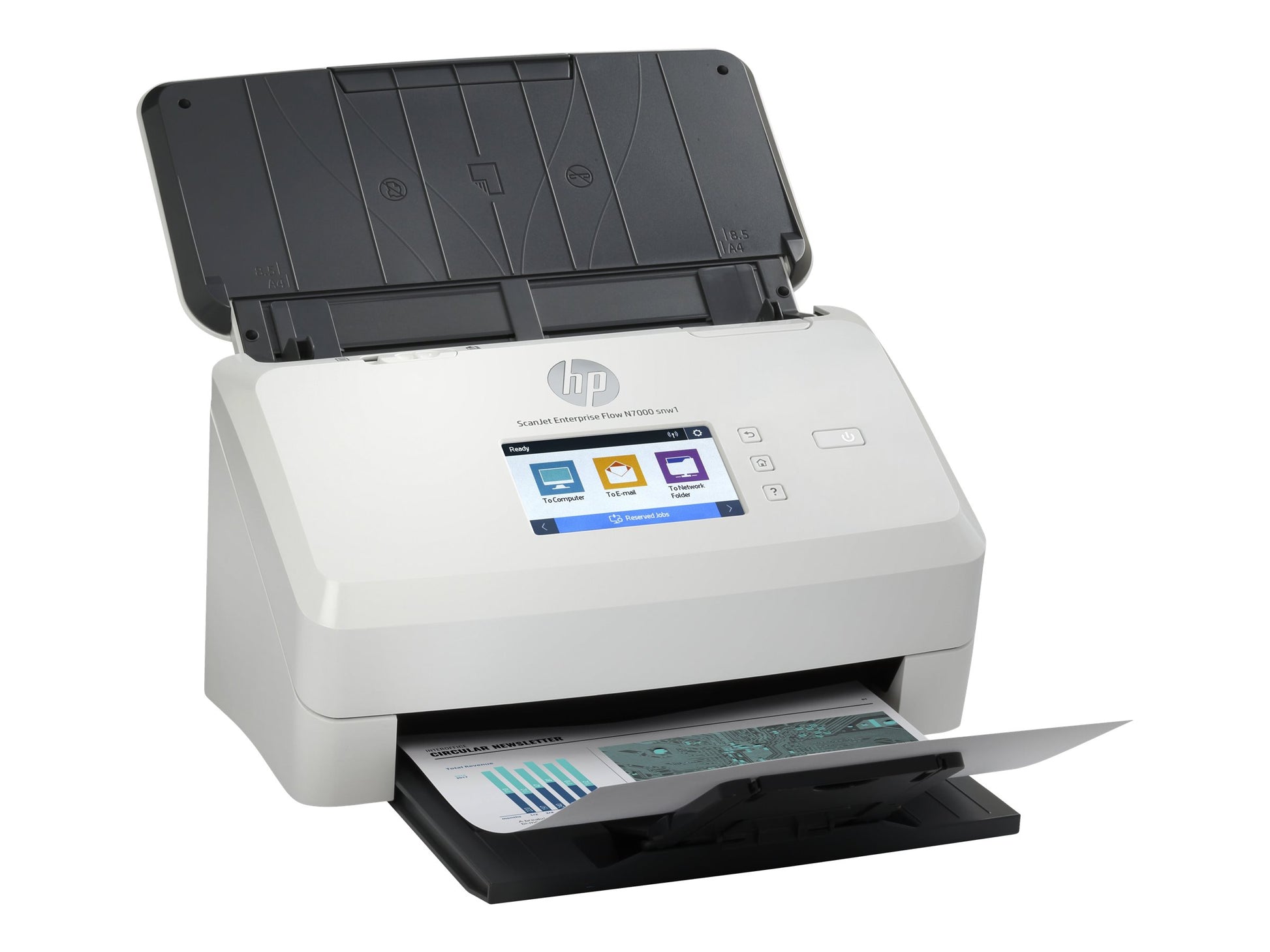 HP ScanJet Enterprise Flow N7000 snw1 - Escáner de documentos - CMOS / CIS - a dos caras - 216 x 3100 mm - 600 ppp x 600 ppp - hasta 75 ppm (mono) / hasta 75 ppm (color) - Alimentador automático de documentos (ADF) (80 hojas) - hasta 7500 exploraciones po-4