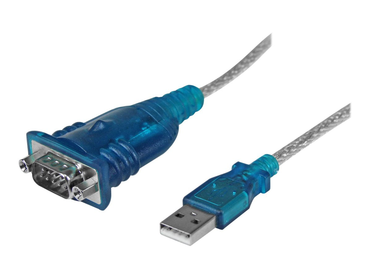 StarTech.com Cable Adaptador USB a Serie RS232 de 1 Puerto Serial DB9 - Macho a Macho - Conversor Compatible con Windows 8 - Adaptador serie - USB 2.0 - RS-232-2