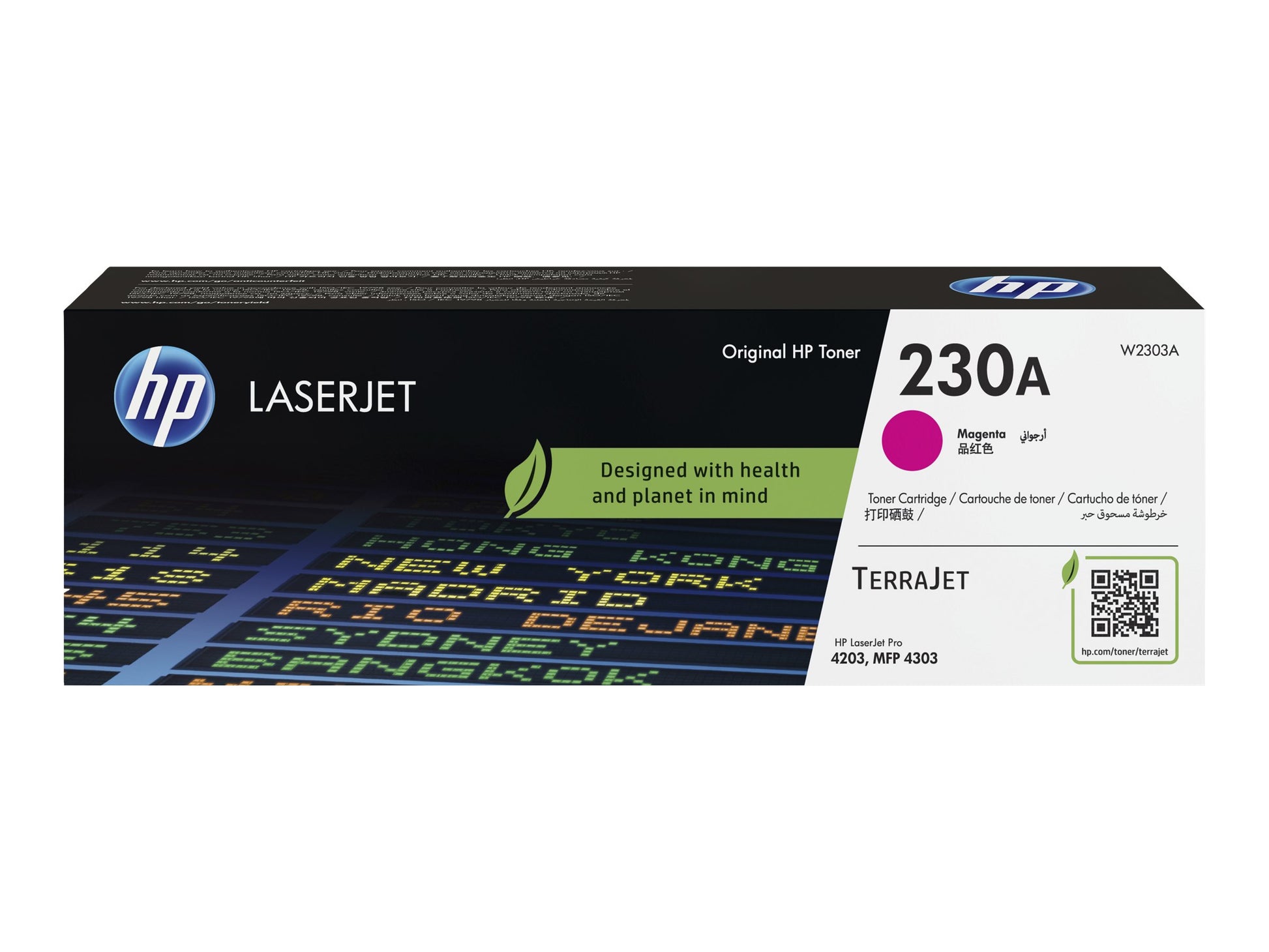 HP 230A - Magenta - original - LaserJet - cartucho de tóner (W2303A) - para Color LaserJet Pro MFP 4301, MFP 4303-2