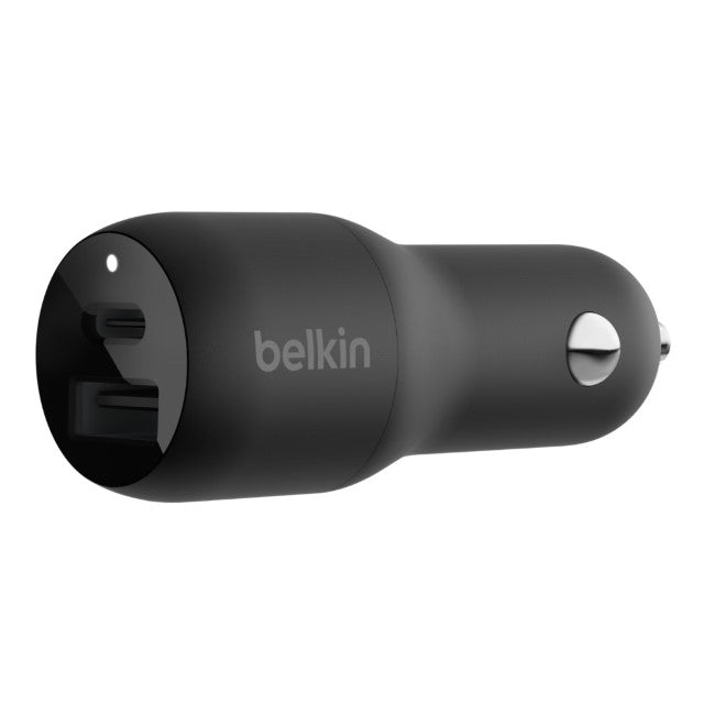 Belkin BOOST UP Dual Car Charger with PPS 37W - Adaptador de corriente para el coche - 37 vatios - PD 3.0 - 2 conectores de salida (USB, 24 pin USB-C)-3