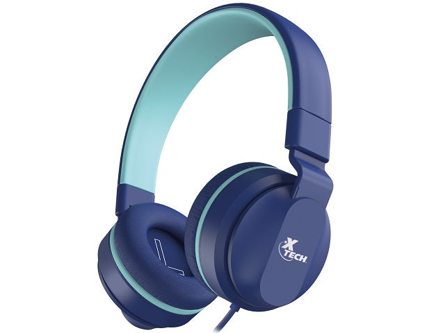 Xtech XTH-356 - Headphones with microphone - Para Tablet / Para Portable electronics / Para Cellular phone - Wired - Avid for Kids Blue-1