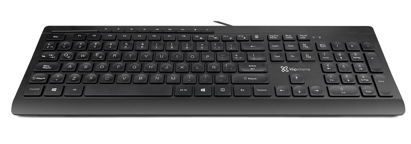 Klip Xtreme - Keyboard - Wired - Spanish - USB - Black - Multimedia keys-1