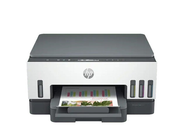 HP Smart Tank 720 All-in-One - Impresora multifunción - color - chorro de tinta - rellenable - Letter A (216 x 279 mm)/A4 (210 x 297 mm) (original) - A4/Legal (material) - hasta 13 ppm (copiando) - hasta 15 ppm (impresión) - 250 hojas - USB 2.0, Wi-Fi(ac)-3