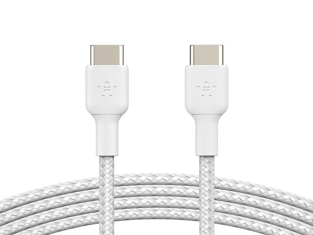 Belkin BoostCharge - Cable USB - 24 pin USB-C (M) a 24 pin USB-C (M) - 1 m - blanco-3