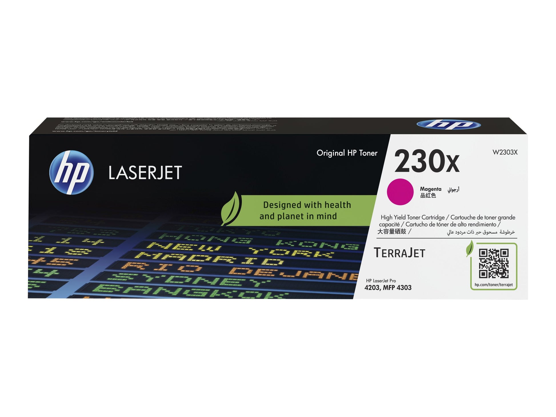 HP 230X - Magenta - original - LaserJet - cartucho de tóner (W2303X) - para Color LaserJet Pro 4201, 4202, 4203, MFP 4301, MFP 4302, MFP 4303-2