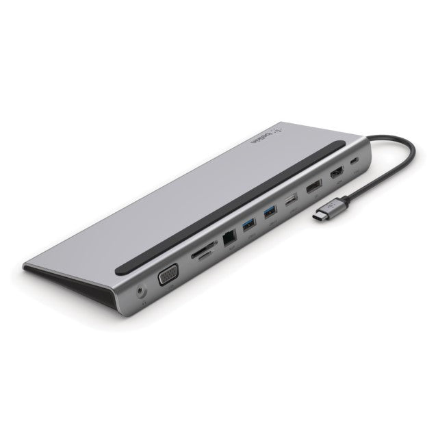 Belkin CONNECT 11-in-1 - Soporte multipuerto - USB-C - VGA, HDMI, DP - 1GbE-6