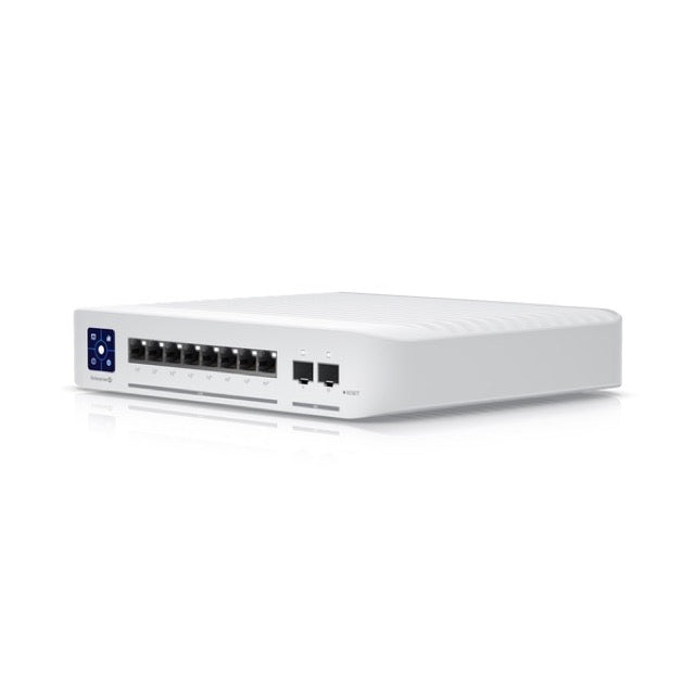 Ubiquiti UniFi Enterprise - Conmutador - L3 - Gestionado - 8 x 10/100/1000/2.5G (PoE+) + 2 x 1 Gigabit / 10 Gigabit SFP+ (enlace ascendente) - sobremesa - PoE+ (120 W)-4
