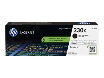 HP 230X - Negro - original - LaserJet - cartucho de tóner (W2300X) - para Color LaserJet Pro 4201, 4203, MFP 4301, MFP 4303-4