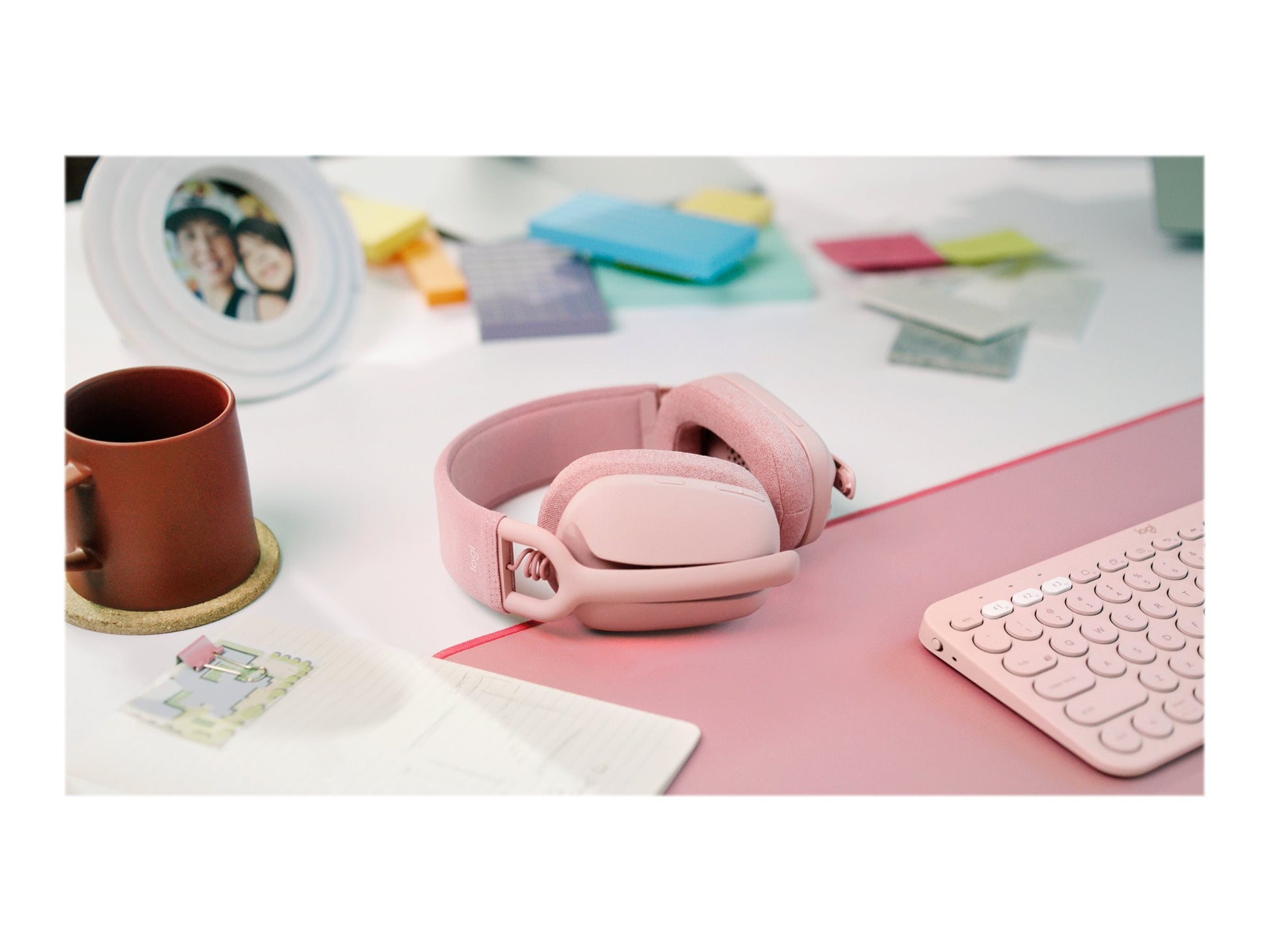 Logitech Zone Vibe 100 - Auricular - tamaño completo - Bluetooth - inalámbrico - rosa-18