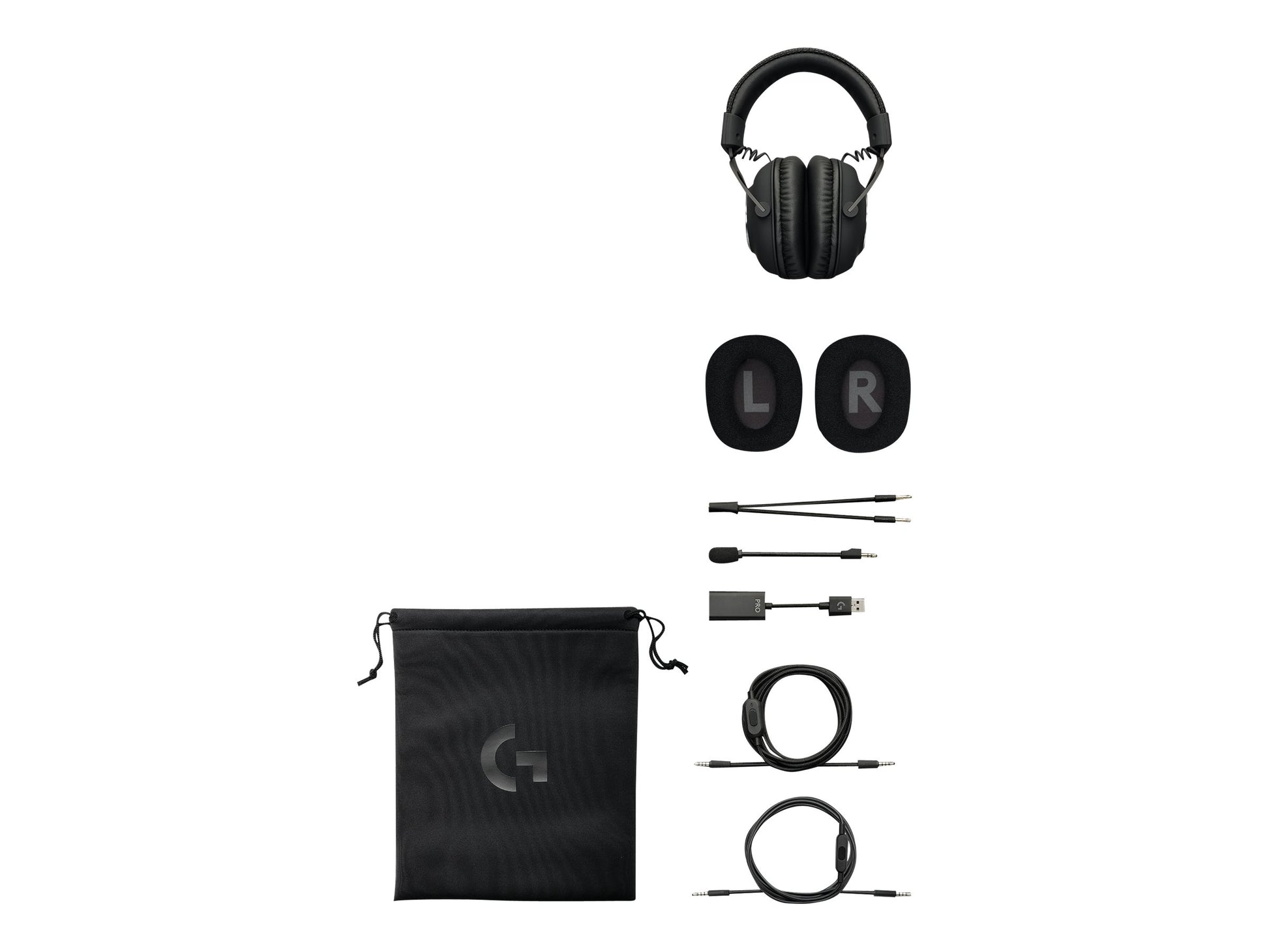 Logitech G Pro X with Blue VO!CE Technology - Auricular - tamaño completo - cableado - conector de 3,5 mm - aislamiento de ruido - negro-13