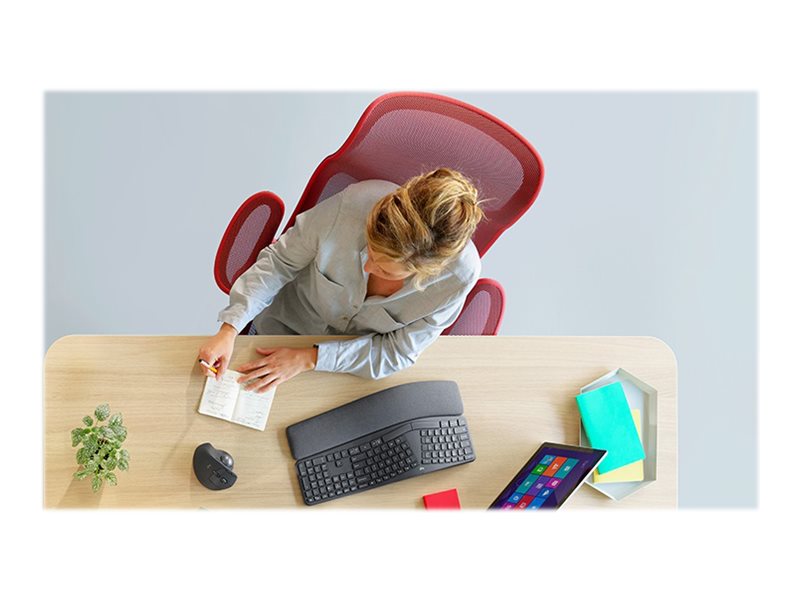 Logitech ERGO K860 - Teclado - inalámbrico - 2.4 GHz, Bluetooth 5.0 - grafito-12