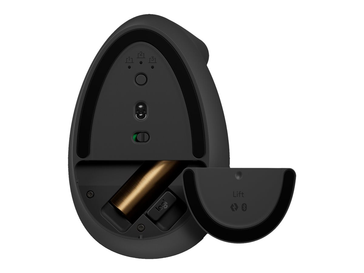 Logitech Lift Vertical Ergonomic Mouse - Ratón vertical - ergonómico - 6 botones - inalámbrico - 2.4 GHz, Bluetooth - receptor de USB Logitech Logi Bolt - grafito-7