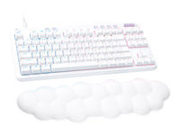 Logitech G713 Wired Gaming Keyboard, Tactile Switches (GX Brown), and Keyboard Palm Rest, White Mist - Teclado - sin teclado numérico - retroiluminación - USB - interruptor: GX Brown Tactile-14