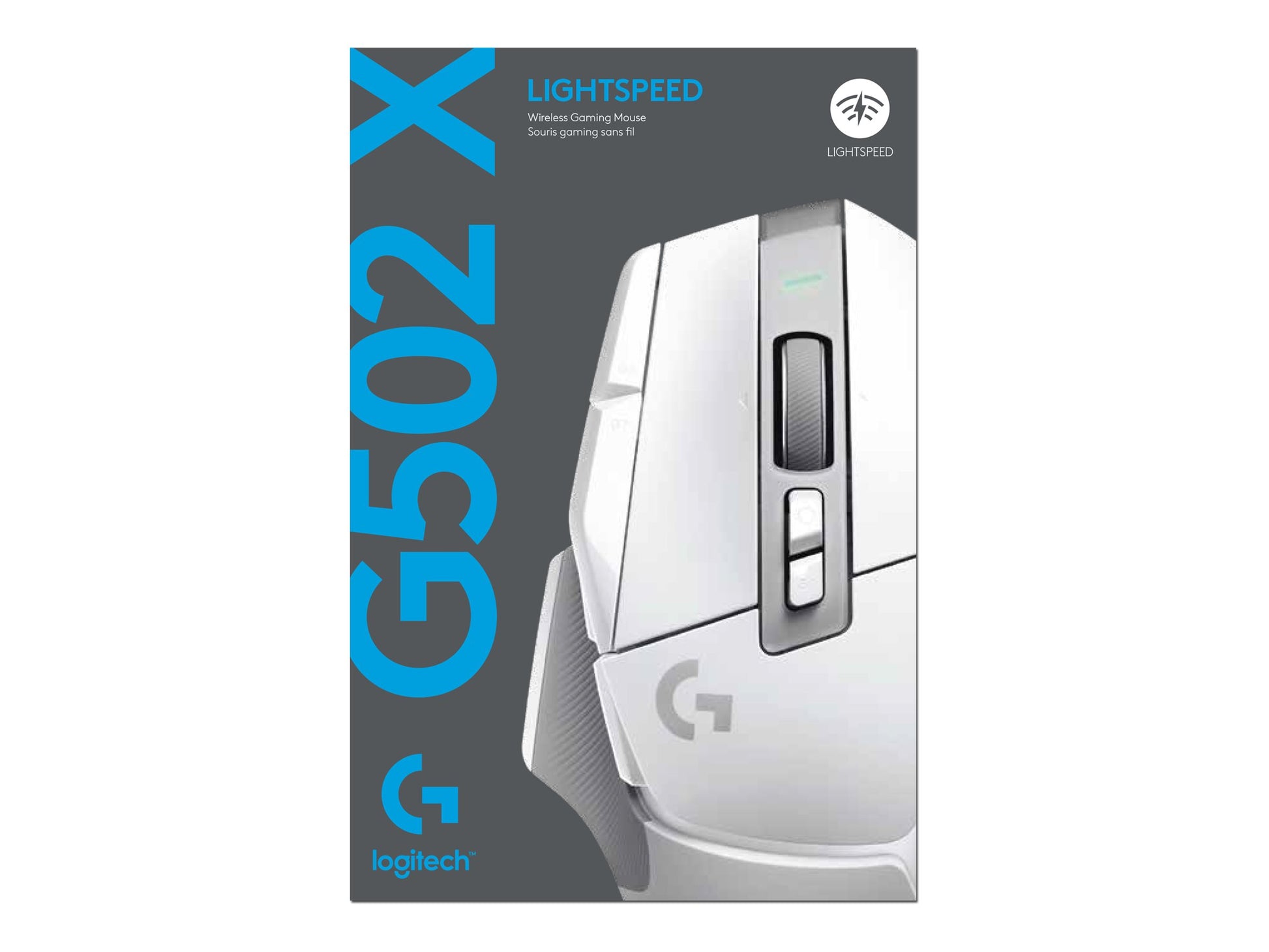 Logitech G G502 X LIGHTSPEED - Ratón - óptico - inalámbrico - 2.4 GHz - receptor USB de Logitech LIGHTSPEED - blanco-3