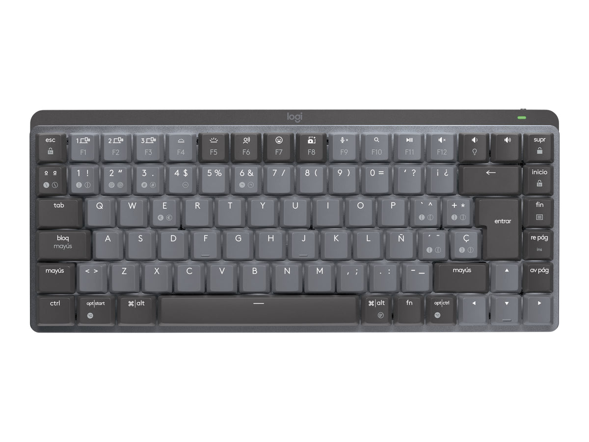Logitech Master Series MX Mechanical Mini - Teclado - retroiluminación - inalámbrico - Bluetooth LE - QWERTY - español - interruptor: táctil silencioso - grafito-11
