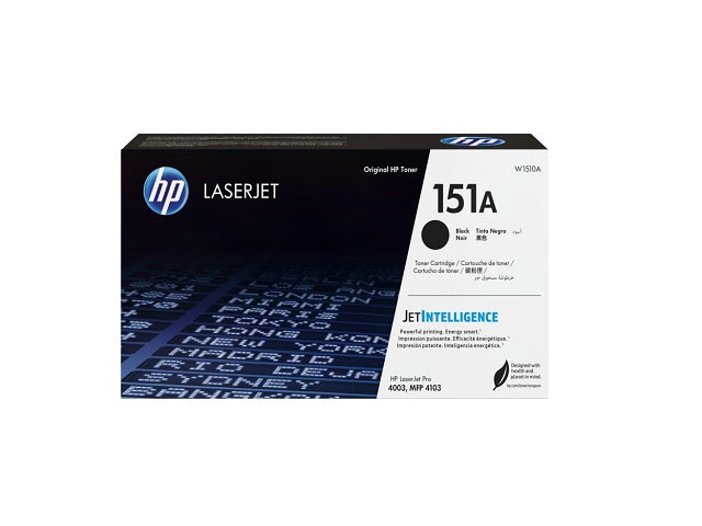 HP 151A - Negro - original - LaserJet - cartucho de tóner (W1510A) - para LaserJet Pro 4003dn, 4003dw, MFP 4103fdw-1