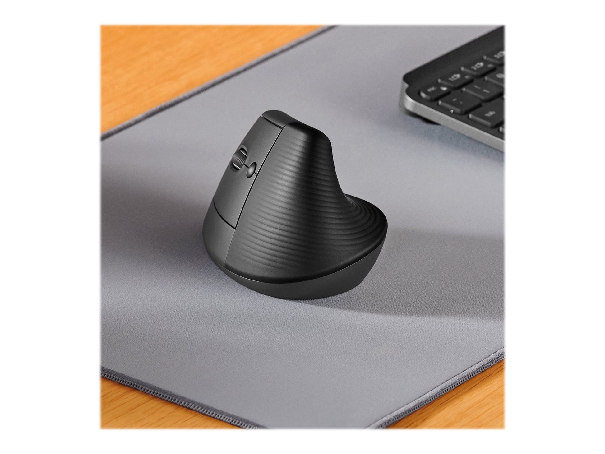 Logitech Lift Left Vertical Ergonomic Mouse - Ratón vertical - ergonómico - zurdo - 6 botones - inalámbrico - 2.4 GHz, Bluetooth - receptor de USB Logitech Logi Bolt - grafito-2