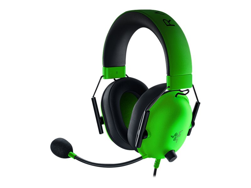 Razer BlackShark V2 X - Auricular - tamaño completo - cableado - conector de 3,5 mm - aislamiento de ruido - verde razer-16