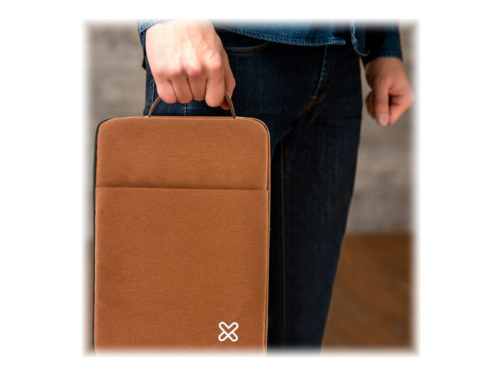 Klip Xtreme SquarePro KNS-420 - Funda para portátil - 15.6" - marrón-15