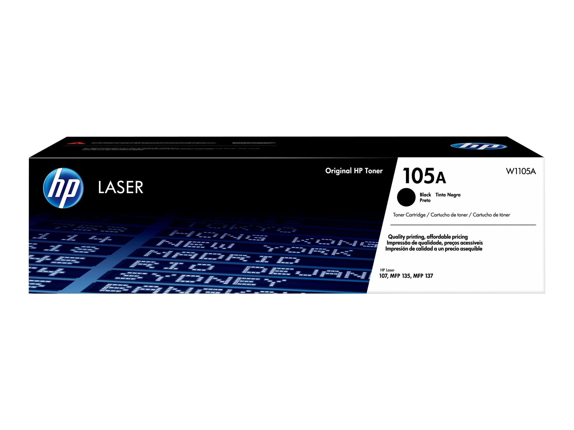 HP 105A - Negro - original - cartucho de tóner (W1105A) - para Laser 107, MFP 135, MFP 137-7