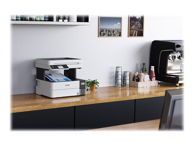 Epson EcoTank L6490 - Impresora multifunción - color - chorro de tinta - rellenable - 216 x 300 mm (original) - A4/Legal (material) - hasta 12 ppm (copiando) - hasta 17 ppm (impresión) - 250 hojas - 33.6 Kbps - LAN, USB 3.0, Wi-Fi(ac)-8