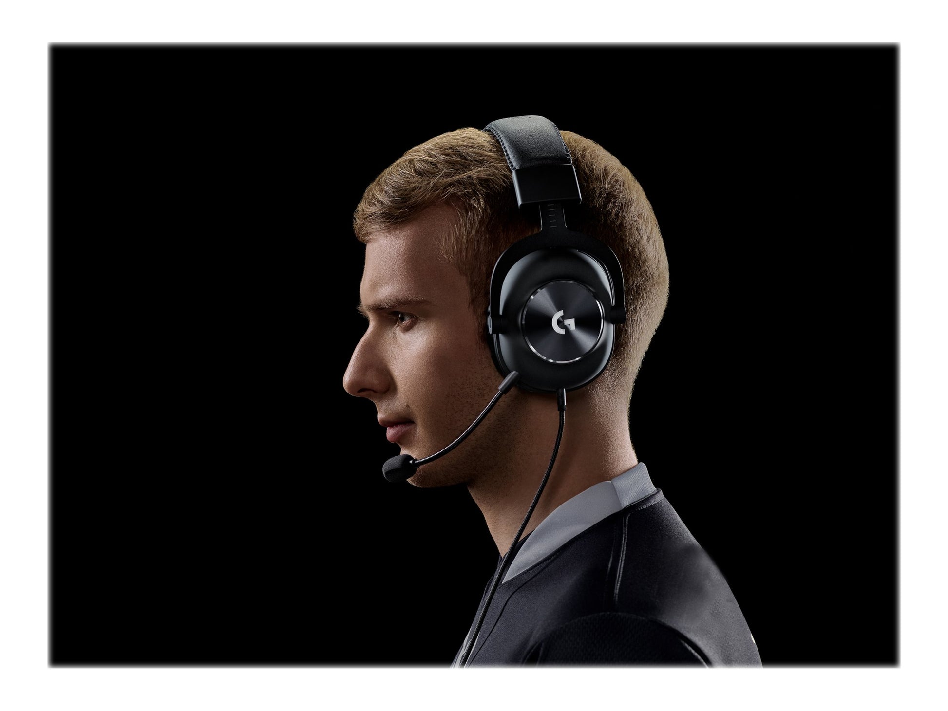 Logitech G Pro X with Blue VO!CE Technology - Auricular - tamaño completo - cableado - conector de 3,5 mm - aislamiento de ruido - negro-18
