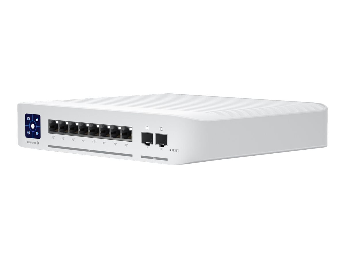 Ubiquiti UniFi Enterprise - Conmutador - L3 - Gestionado - 8 x 10/100/1000/2.5G (PoE+) + 2 x 1 Gigabit / 10 Gigabit SFP+ (enlace ascendente) - sobremesa - PoE+ (120 W)-11