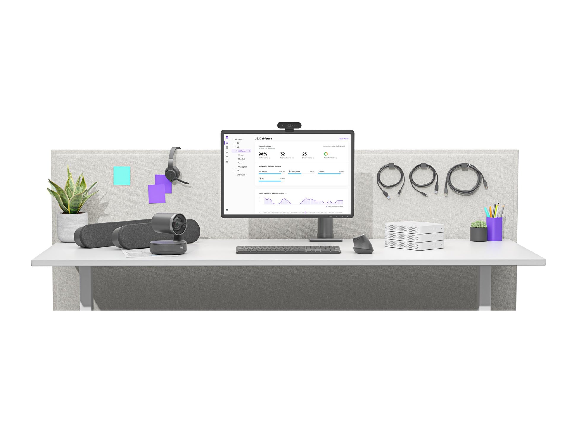 Logitech RoomMate - Dispositivo de vídeoconferencia - Certificado por Zoom, Certificado para Equipos de Microsoft-10