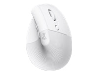 Logitech Lift Vertical Ergonomic Mouse - Ratón vertical - ergonómico - 6 botones - inalámbrico - 2.4 GHz, Bluetooth - receptor de USB Logitech Logi Bolt - blanco hueso-16
