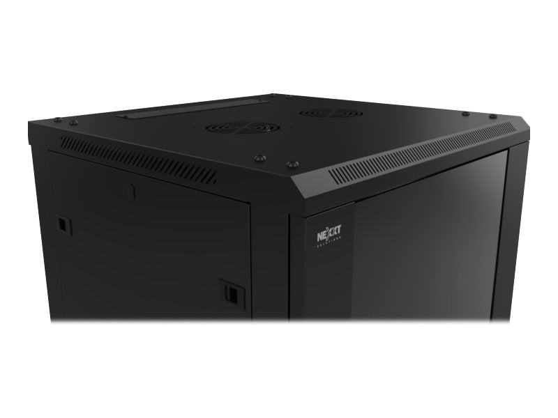 Nexxt Solutions - Rack armario - instalable en pared - RAL 9005, negro barniz - 9U - 19"-1