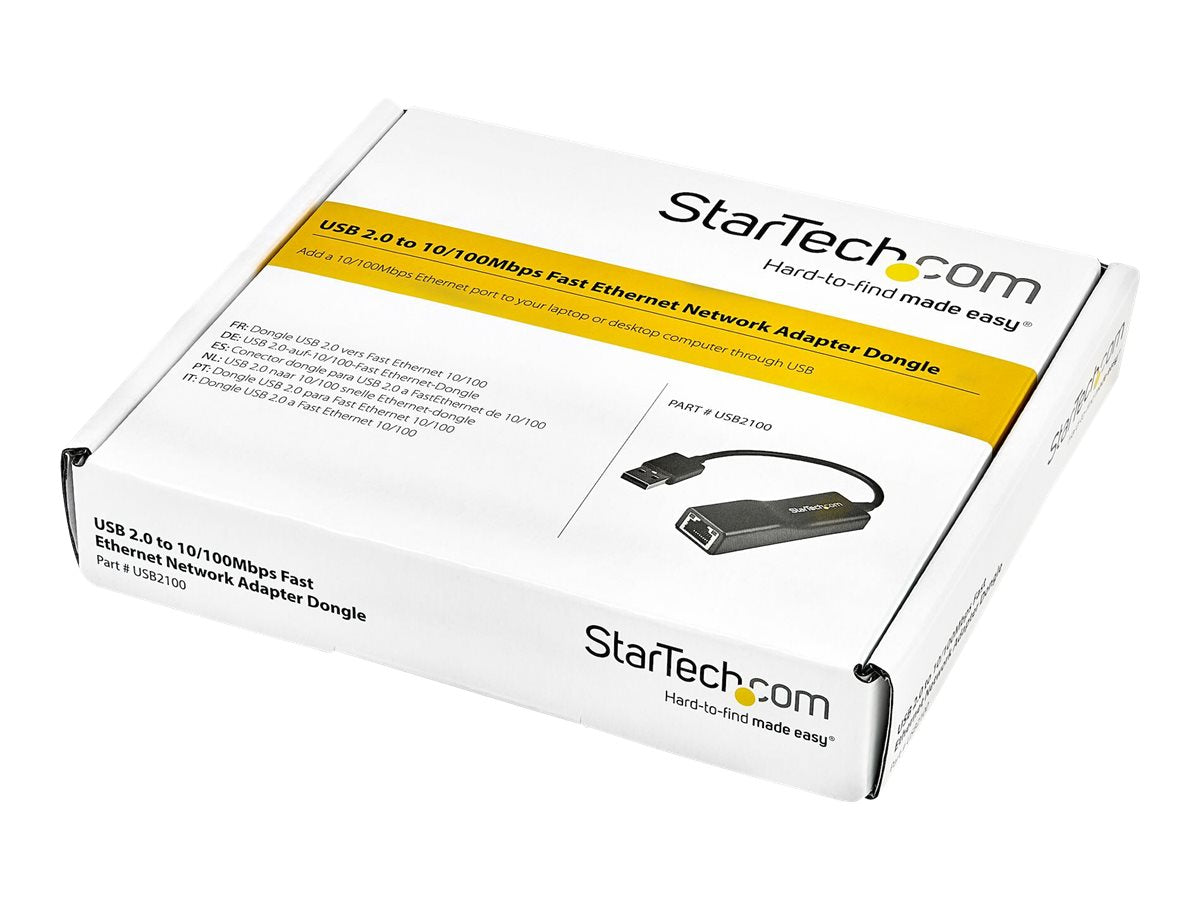 StarTech.com Adaptador USB 2.0 de Red Fast Ethernet 10/100 Mbps - NIC Externo RJ45 - Adaptador de red - USB 2.0 - 10/100 Ethernet - negro-6
