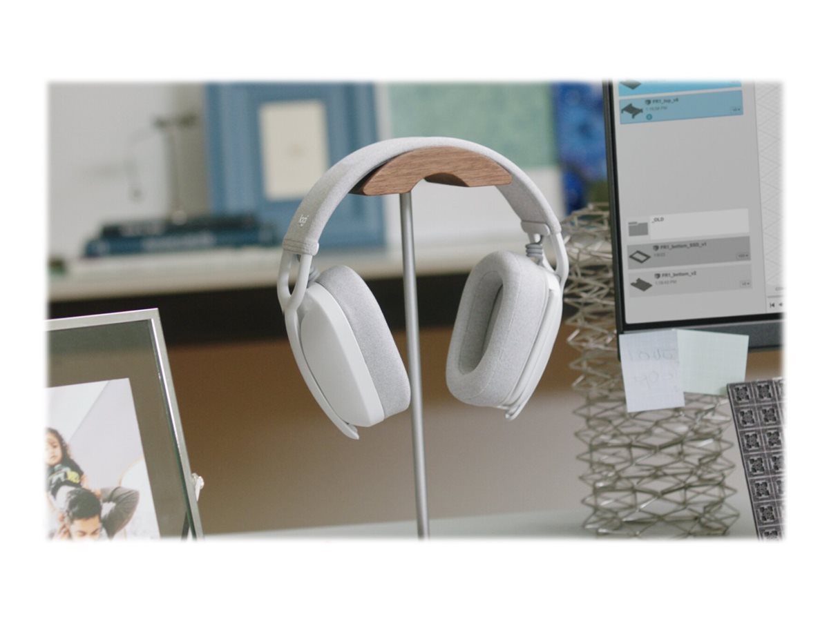 Logitech Zone Vibe 100 - Auricular - tamaño completo - Bluetooth - inalámbrico - blanco hueso-14