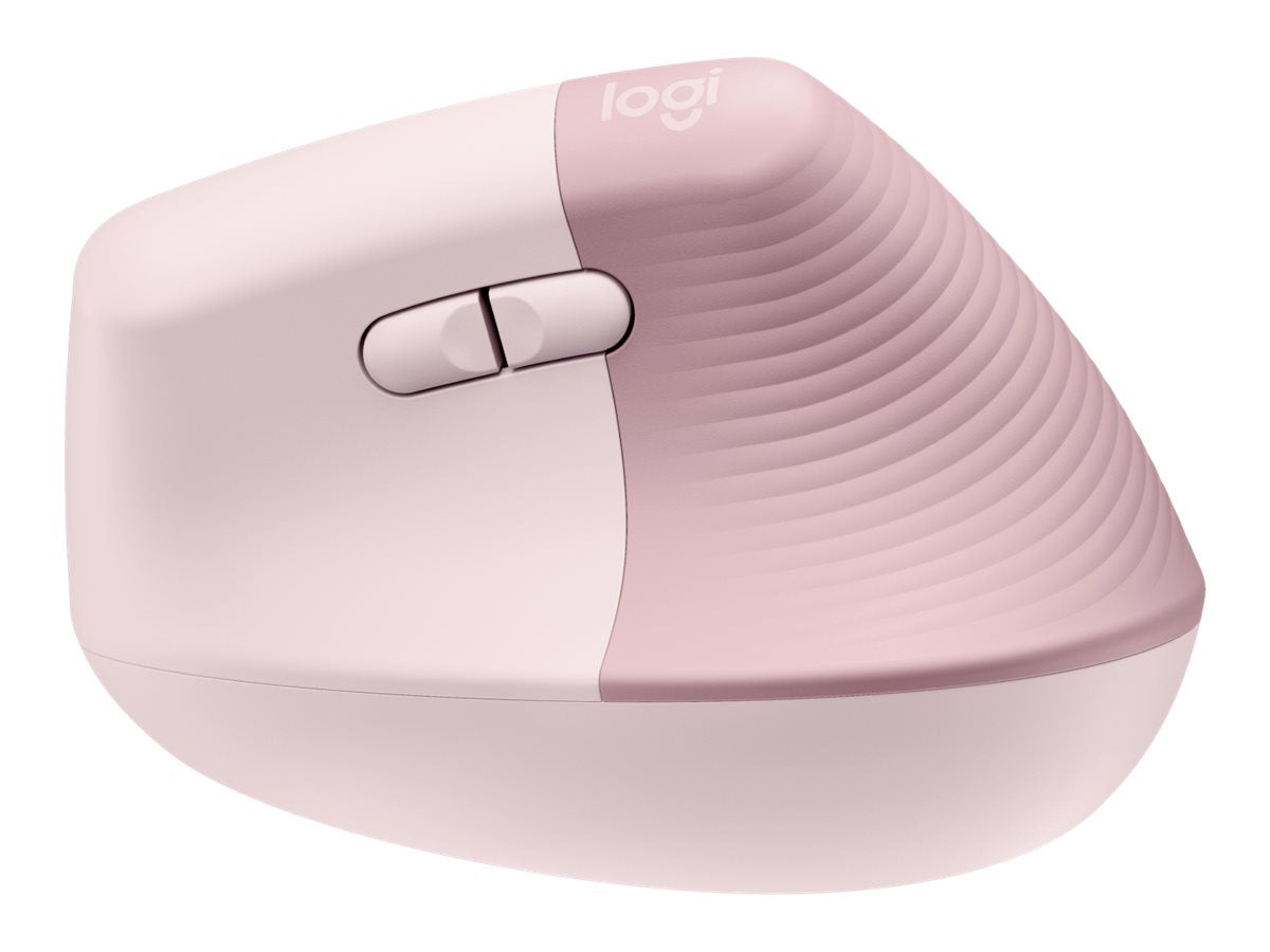 Logitech Lift Vertical Ergonomic Mouse - Ratón vertical - ergonómico - 6 botones - inalámbrico - 2.4 GHz, Bluetooth - receptor de USB Logitech Logi Bolt - rosa-5