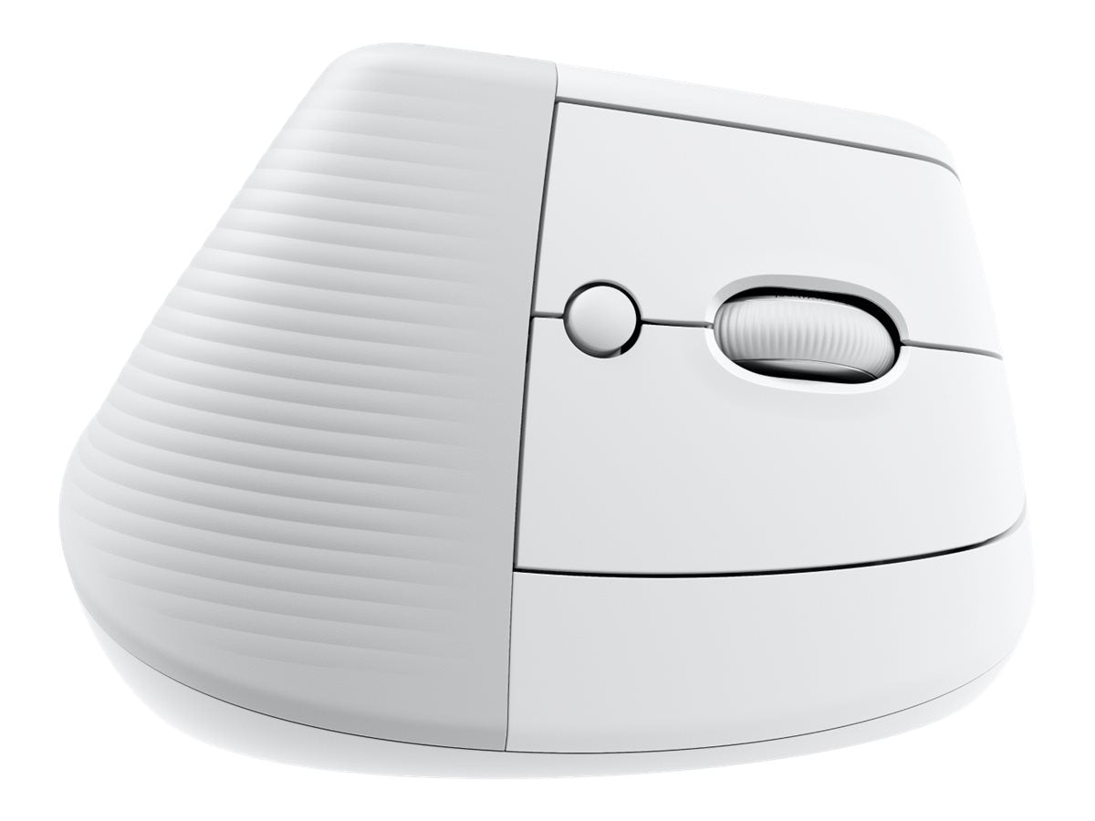 Logitech Lift Vertical Ergonomic Mouse - Ratón vertical - ergonómico - 6 botones - inalámbrico - 2.4 GHz, Bluetooth - receptor de USB Logitech Logi Bolt - blanco hueso-12