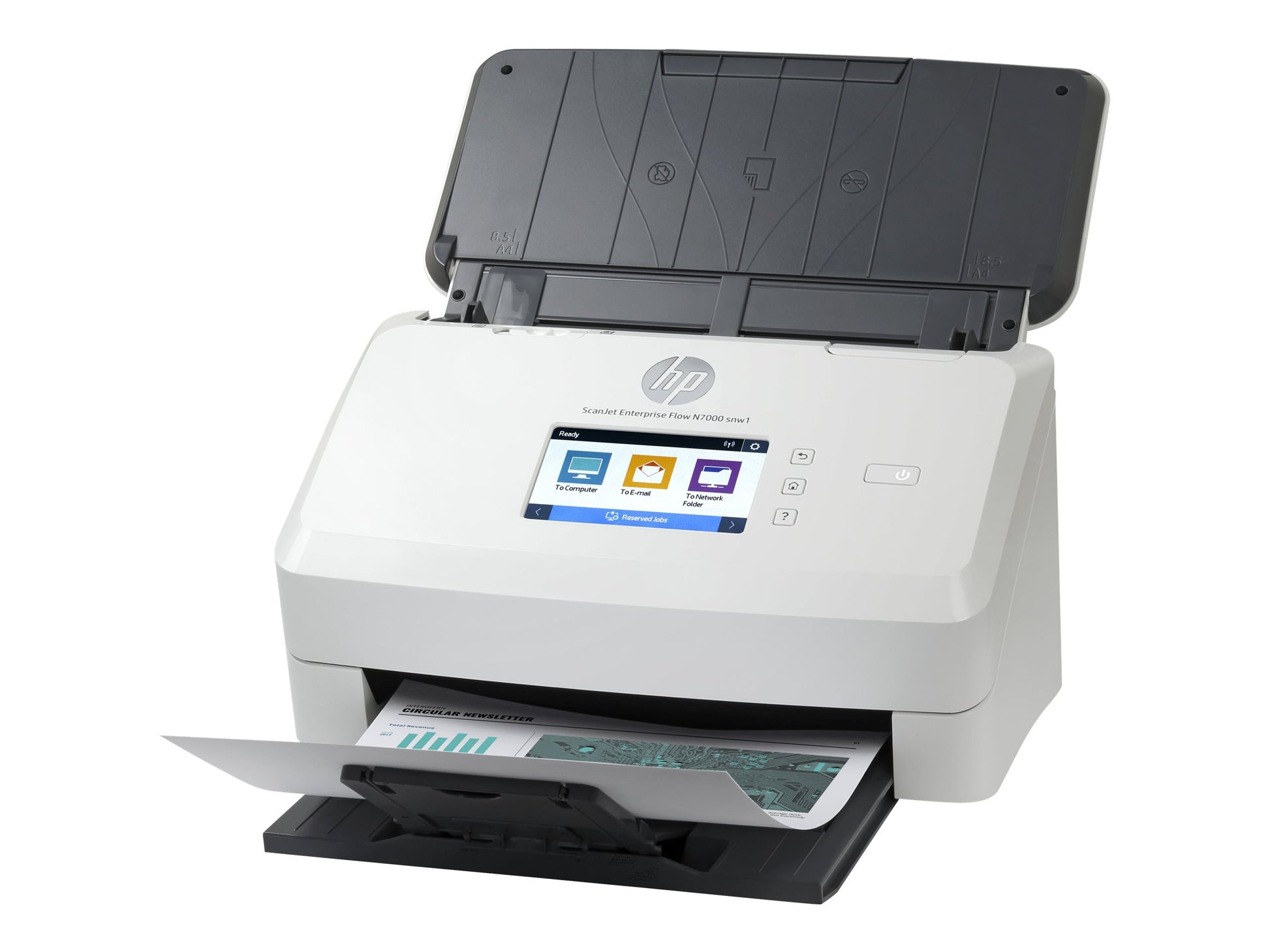 HP ScanJet Enterprise Flow N7000 snw1 - Escáner de documentos - CMOS / CIS - a dos caras - 216 x 3100 mm - 600 ppp x 600 ppp - hasta 75 ppm (mono) / hasta 75 ppm (color) - Alimentador automático de documentos (ADF) (80 hojas) - hasta 7500 exploraciones po-13